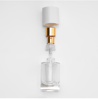 Vente en gros d'usine, flacon de parfum de luxe en verre de 20 ml/50 g, forme cylindrique, fond épaissi, vaporisateur à pompe, ne se casse pas facilement, boîte vide
