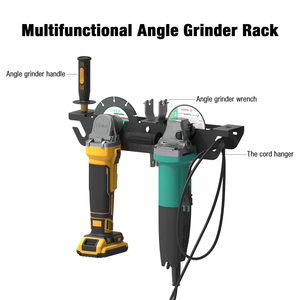 Support de support organisateur Milwaukee Support mural en métal Cutters Polishers Garage Workspace <span class=keywords><strong>Angle</strong></span> Grinder Tool Storage - Product Image 5