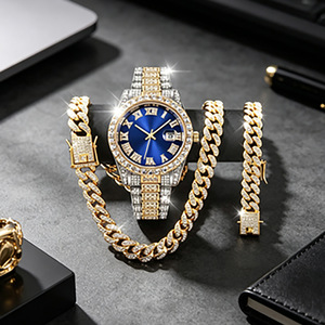 Explosive Models Men's Quartz <strong>Watch</strong> Explosions Full Diamond Hip-hop Exaggerated Large 10mm Pointer <strong>Watch</strong> Colorful <strong>Flash</strong> - Product Image 3