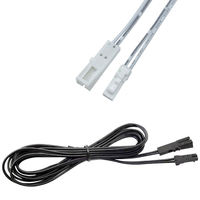Konektor Kabel Terminal Crimp Isolasi PVC Solid 2-Pin 4-Arah L813 Mini Dupont 2.54mm untuk Lampu Kabinet LED