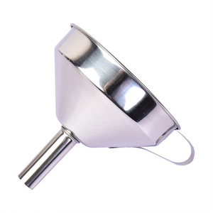 Entonnoir en acier inoxydable 13cm 11cm 15mm pour le versement d'huile de cuisine et le filtrage - Product Image 5