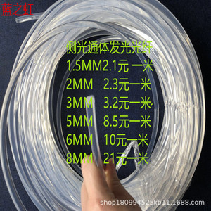 Led Fiber Optic Lights 2.0Mm Transparent Side Emitting Cable Full Body Lighting For Automotive Ambient Light Strip - Product Image 1