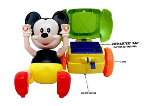 Juguete Eléctrico <span class=keywords><strong>de</strong></span> <span class=keywords><strong>Mickey</strong></span> <span class=keywords><strong>Mouse</strong></span> en Bicicleta, Motocicleta <span class=keywords><strong>de</strong></span> Plástico Colorida y Linda con Música y Luces Intermitentes para Niños - Product Image 3