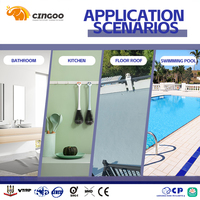 Revêtement en caoutchouc liquide ultra-imperméable, haute élasticité, forte adhérence, imperméabilisation des toits, des sous-sols, des piscines, brosse à eau