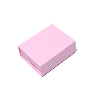 Coffrets en carton rose ivoire personnalisables avec logo pour bracelets, bagues, boucles d'oreilles, bijoux – Boîtes cadeaux portables et étuis d'emballage - Product Image 4