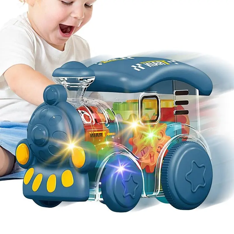 سيارة لعبة شفافة مضيئة قابلة للطي على شكل طائرة هليكوبتر أو قطار أو حافلة تعمل بجهاز جذر ألعاب تنسيق بين حركة اليد والعين هدية عيد ميلاد للأطفال