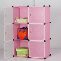 Vente Directe Usine Armoire à Vêtements pour Enfants en PP DIY Placard Portable Étudiant Rangement Vêtements Couettes