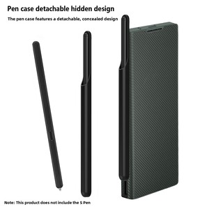 จำหน่ายข้ามพรมแดน Samsung Fold ลด 40% โทรศัพท์พับได้พร้อมช่องใส่ปากกา TPU เคสหนังบางเฉียบ ขายตรงจากโรงงาน - Product Image 3