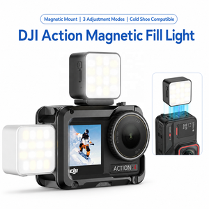 Lumière d'appoint magnétique compatible avec DJI Osmo Pocket 3, <span class=keywords><strong>Action</strong></span> 5 Pro/4, éclairage vidéo <span class=keywords><strong>LED</strong></span>, lumière de vlog à griffe froide - Product Image 1