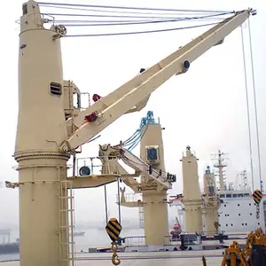 中国工厂销售5吨伸缩臂20吨船用dekc起重机15吨转向节臂船用6起重机腌制吨价格