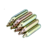 Cartouche de CO2 en acier portable de 12 g, mini réservoir de gaz, outil de gonflage d'urgence pour le camping en plein air, équipement de sport pour le cyclisme