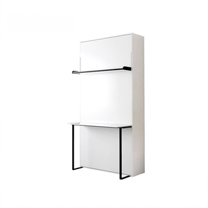 <span class=keywords><strong>Lit</strong></span> mural pliable vertical multifonction moderne à montage facile, mobilier de chambre à coucher, mécanisme de <span class=keywords><strong>lit</strong></span> Murphy avec bureau et étagère - Product Image 3