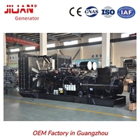 Generador Eléctrico de Alta Resistencia Guangzhou Standby KTA50-GS8 con Motor de Bastidor Abierto, Trifásico, Potencia de Salida de Emergencia 1340KW 1675KVA