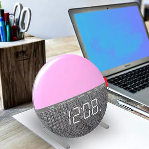 Regalo de Navidad Multicolor Led de alarma de reloj Digital en el escritorio dormitorio noche Luz - Product Image 3