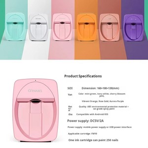 เครื่องพิมพ์เล็บ ABS แบบตั้งโต๊ะ อัตโนมัติ 3 มิติ สำหรับตกแต่งและออกแบบเล็บมือ - Product Image 1