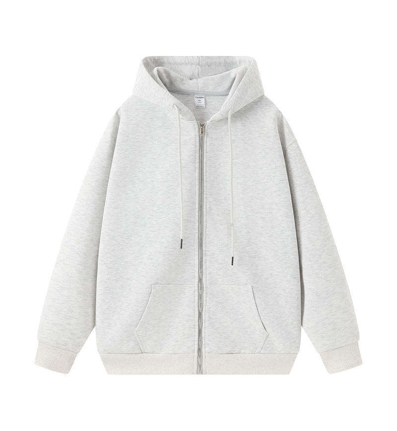 Zipper-melange gray