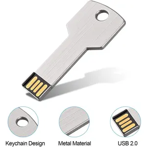 Werbeartikel USB 2.0 Schnittstelle Mini-Schlüsselform USB-Flash-Laufwerk USB-Stick für Schule Unternehmen Bürospeicher