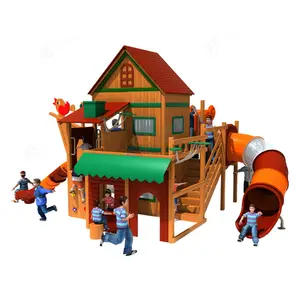 商业儿童游乐场户外游戏室游戏木制游乐园设备丛林儿童游乐设施儿童木套装