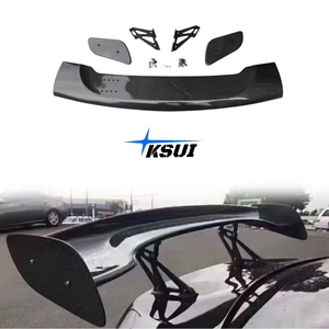 Lot 6 Ailerons / Canards Universels Fibre De Carbone Look – Spoiler Avant Pare-chocs Voiture Sport