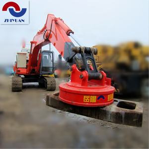 धातु स्क्रैप्स के लिए इलेक्ट्रोमैग्नेट को ऊपर उठाने और इस्पात हैंडलिंग के लिए खुदाई के लिए गोल डिजाइन के लिए 1 टन क्षमता चुंबकीय लिफ्टर - Product Image 4