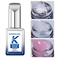 KODIES GEL Biabs Gel de construction pour ongles, vernis laiteux blanc transparent, base UV, manucure française, gel de renforcement, extension d'ongles, marque privée