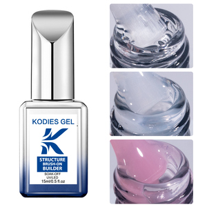 KODIES GEL Esmalte de Uñas en Gel Constructor Biab <span class=keywords><strong>Blanco</strong></span> <span class=keywords><strong>Lechoso</strong></span> Transparente Capa Base UV <span class=keywords><strong>Manicura</strong></span> Francesa Gel Reforzador para Extensión de Etiqueta Privada - Product Image 2