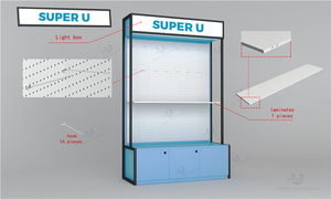 Tường Pegboard Điện Thoại Di Động Phụ Kiện Giá Điện Tử Kệ Hiển Thị Tầng Thường Vụ Điện Thoại Di Động Kệ Bán Lẻ Cho Cửa Hàng Điện - Product Image 5