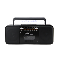 Lecteur de cassette Vofull, lecteur de musique portable, double haut-parleur, DC 6V, radio MP3