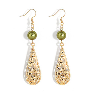 Orecchini pendenti <span class=keywords><strong>con</strong></span> <span class=keywords><strong>collana</strong></span> di <span class=keywords><strong>perle</strong></span> scavate <span class=keywords><strong>con</strong></span> gocce d'acqua Hawaii tropicali direttamente dai produttori - Product Image 4