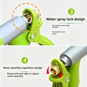Langlebige Aluminiumlegierung Wasserspritze mit Durchflussregler für Autowäsche & Haustierpflege - Product Image 4