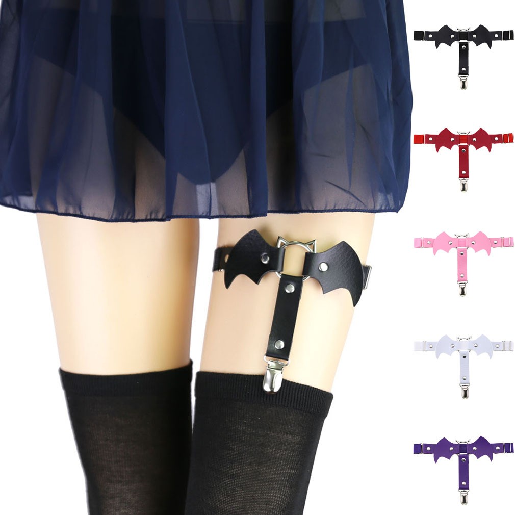 Bat 1 Pcs Adjustable Elasticity Leg Harness Garter Belts Punk Gothic Thigh  Ring Garter With Metal Clip| Alibaba.com
