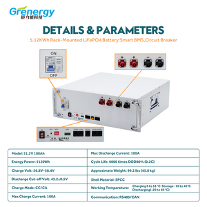 Groupes électrogènes Stockage d'énergie UL Batterie solaire Système de maison Unités de stockage 10Kw Batterie solaire au lithium 48V 400Ah 200Ah Lifepo4 - Product Image 2