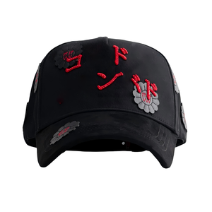 Casquettes de baseball sportives en daim noir à 5 panneaux, style Dandy, avec logo brodé, vente en gros - Product Image 1