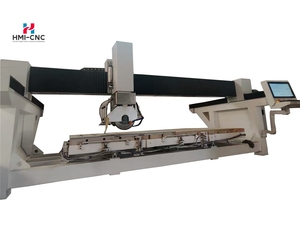 Quarzstein-Marmor 5-Achsen-Brückensäge HMI Steinschleifmaschine Motorgetriebe 10 kW Leistung 1500mm Max. Länge 3 Jahre Garantie - Product Image 4