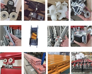 Pont roulant autoportant rigide pour poste de travail intérieur, palan électrique à câble métallique, 1,8 tonne, composant principal du moteur, commande au sol/à distance - Product Image 6