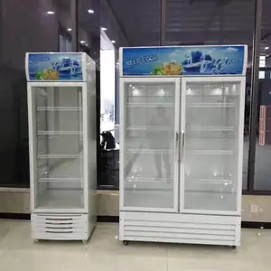 Fan kühlung einzigen Glas Tür Display Kühlschrank getränke kühler gefrierschrank