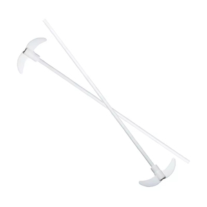 แผ่นกวนแม่เหล็กแบบจานเสี้ยวสำหรับห้องปฏิบัติการ  ทำจาก PTFE ทนกรดด่าง พร้อมก้านกวน - Product Image 1