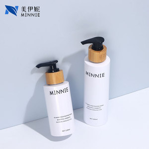 Botellas de bomba Minnie Pet de 100ml y 200ml para envasado de cosméticos y cuidado de la piel con tapa de madera - Product Image 3
