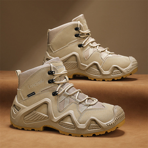 Stivali Tattici Alti da <span class=keywords><strong>Uomo</strong></span> Nuove Scarpe Sportive per Allenamento nel Deserto Traspiranti e Resistenti all'Usura per Escursionismo Autunnale - Product Image 1