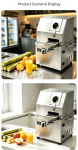 Food Grade Stainless Steel Dual Voltage 24V/220V <b>Sugarcane</b> <b>Juicer</b> Machine with Digital Display for Beverage Shop - Product Image 6