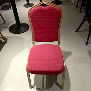Traditional Red Fabric <b>Dining</b> <b>Chair</b> With Metal Frame Comfortable Seating restaurant <b>chairs</b> factory direct - Product Image 1
