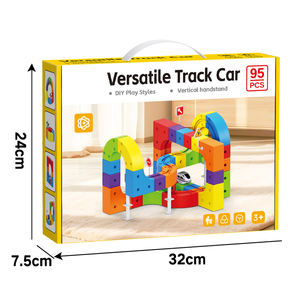 Juego <span class=keywords><strong>de</strong></span> Pistas Magnéticas <span class=keywords><strong>de</strong></span> 95 Piezas, Juguetes <span class=keywords><strong>de</strong></span> Carreras Flexibles para Niños con <span class=keywords><strong>Tren</strong></span> Eléctrico y <span class=keywords><strong>Señales</strong></span> <span class=keywords><strong>de</strong></span> Tráfico - Product Image 2