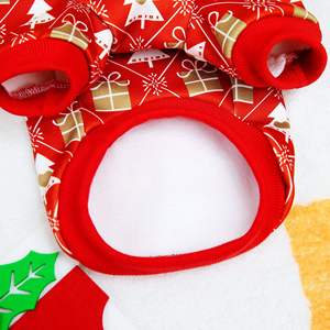 पालतू कपड़े नए साल के संगठन कुत्ते और बिल्ली के कपड़े सर्दियों की छुट्टी ब्रिटिश शैली 23 क्रिसमस xl कोट पॉलिएस्टर कपास स्वेटर - Product Image 6