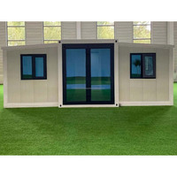 Maison extensible à double aile de 40 pieds, villa préfabriquée en conteneur pour usage résidentiel moderne