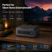 Qotom Mini PC Usine NUC Barebone Serveur Maison Bureau Minipc Ordinateur de Bureau Compact