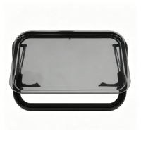 Fenêtre de caravane à double couche en acrylique résistante aux UV, isolation thermique, fenêtre à charnières avec système de verrouillage sécurisé pour caravane