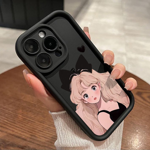 Nouvelle <span class=keywords><strong>Coque</strong></span> de Téléphone pour <span class=keywords><strong>iPhone</strong></span> 16 15 17 Pro Max, Design Nœud Papillon <span class=keywords><strong>Manga</strong></span> Couleur Bonbon, Mignonne, Antichoc, Souple et Mate - Product Image 3