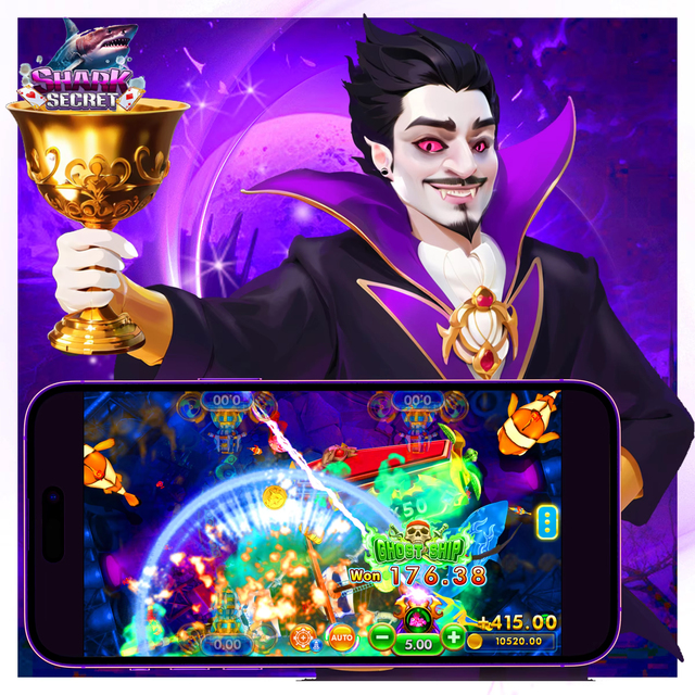 Modern New Popular Shark Secret Mobile Fish Game Coin Pusher App Online 60+ Multi-Skill Orion Star Best Games Customizable