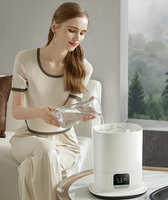 Humidificateurs Chambre Mise à niveau 4.5L Cool Mist Humidificateurs avec Humidistat, Humidificateur d'air silencieux Grande pièce, Humidificateur de plantes