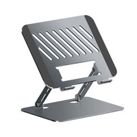 Support d'ordinateur portable réglable et pliable en acier au carbone pour ordinateur portable de 17,3 pouces, support ergonomique de refroidissement, rehausseur de bureau